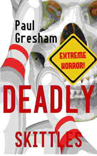 bowling skittles and skull used in extreme horror book cover